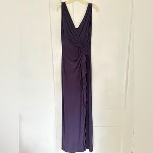 Lauren Ralph Lauren Deep Purple Maxi Dress